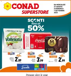 Anteprima dell'opuscolo Volantino Superstore Lazio dal negozio Conad valido da 27/08/2025