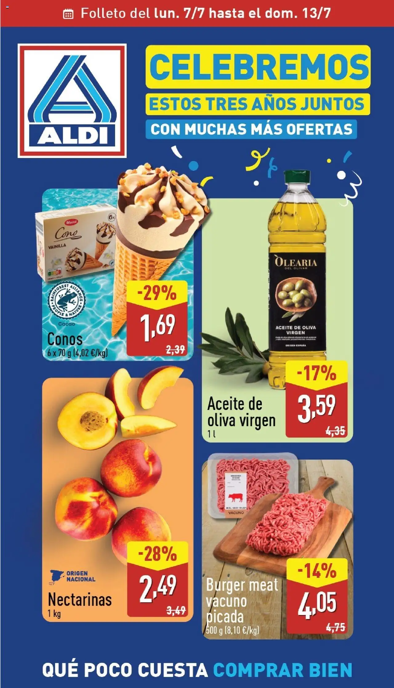 Aldi folleto 07/07 - 13/07/2025 >> Catálogo Canarias - Aceite de oliva, Aceite, Nectarinas, Cacao, Vainilla