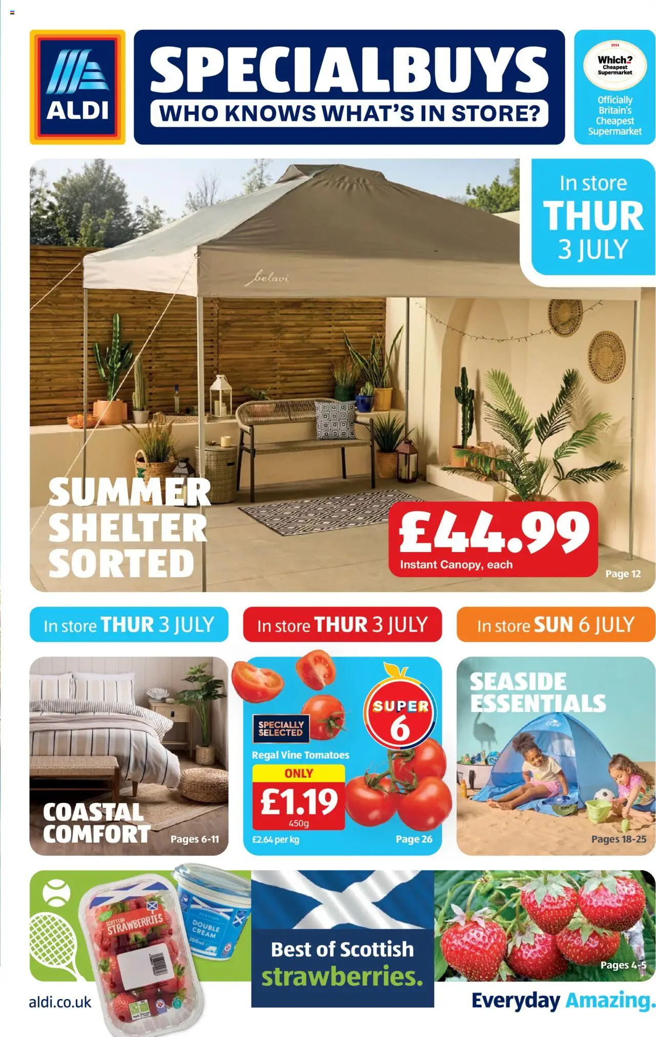 Aldi shop Weekly offers Scottish Specialbuys valid from 03/07/2025 - Page number 1