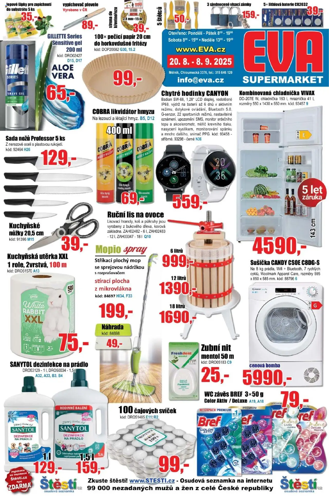  Eva supermarket Leták (20.08.2025 - 08.09.2025)