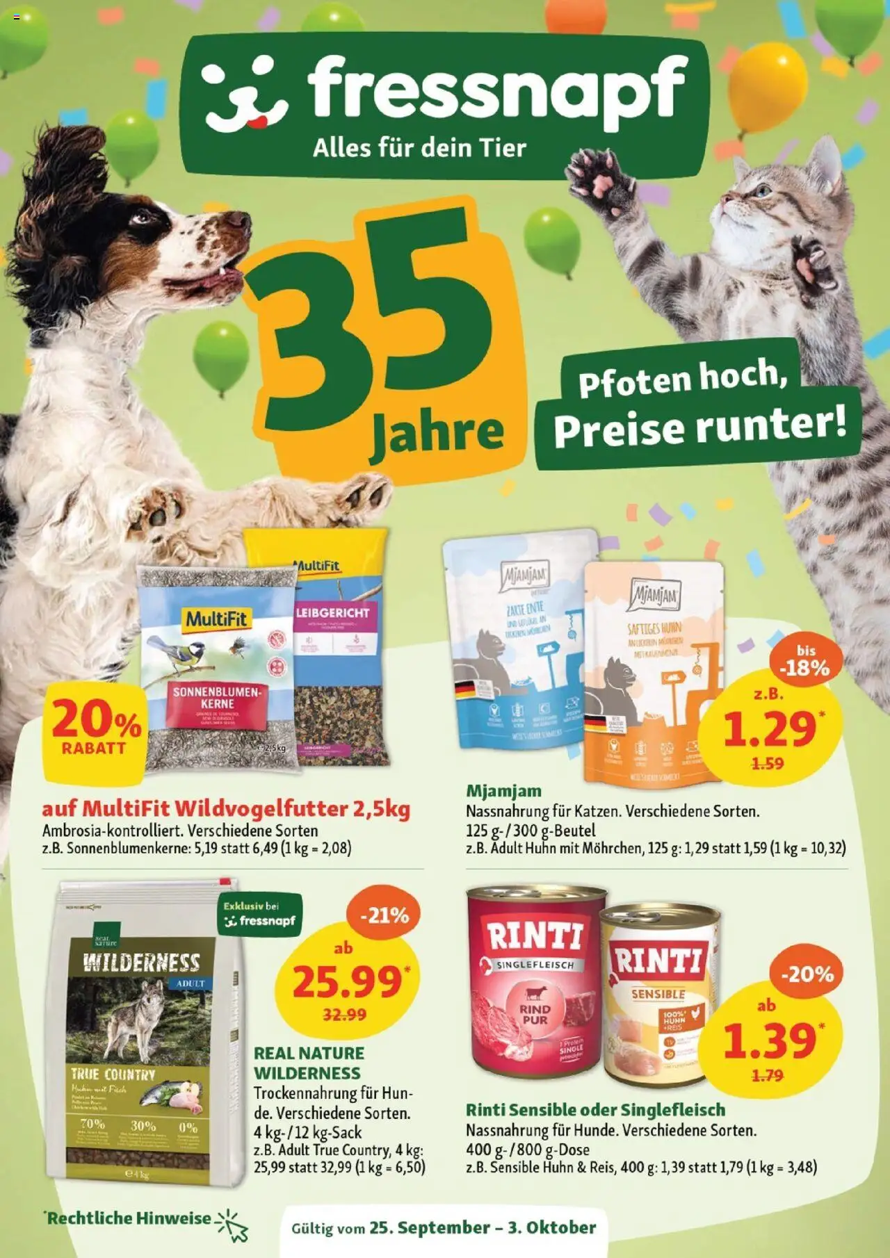 Fressnapf Prospekt (vom 25.09.2025 - 03.10.2025)