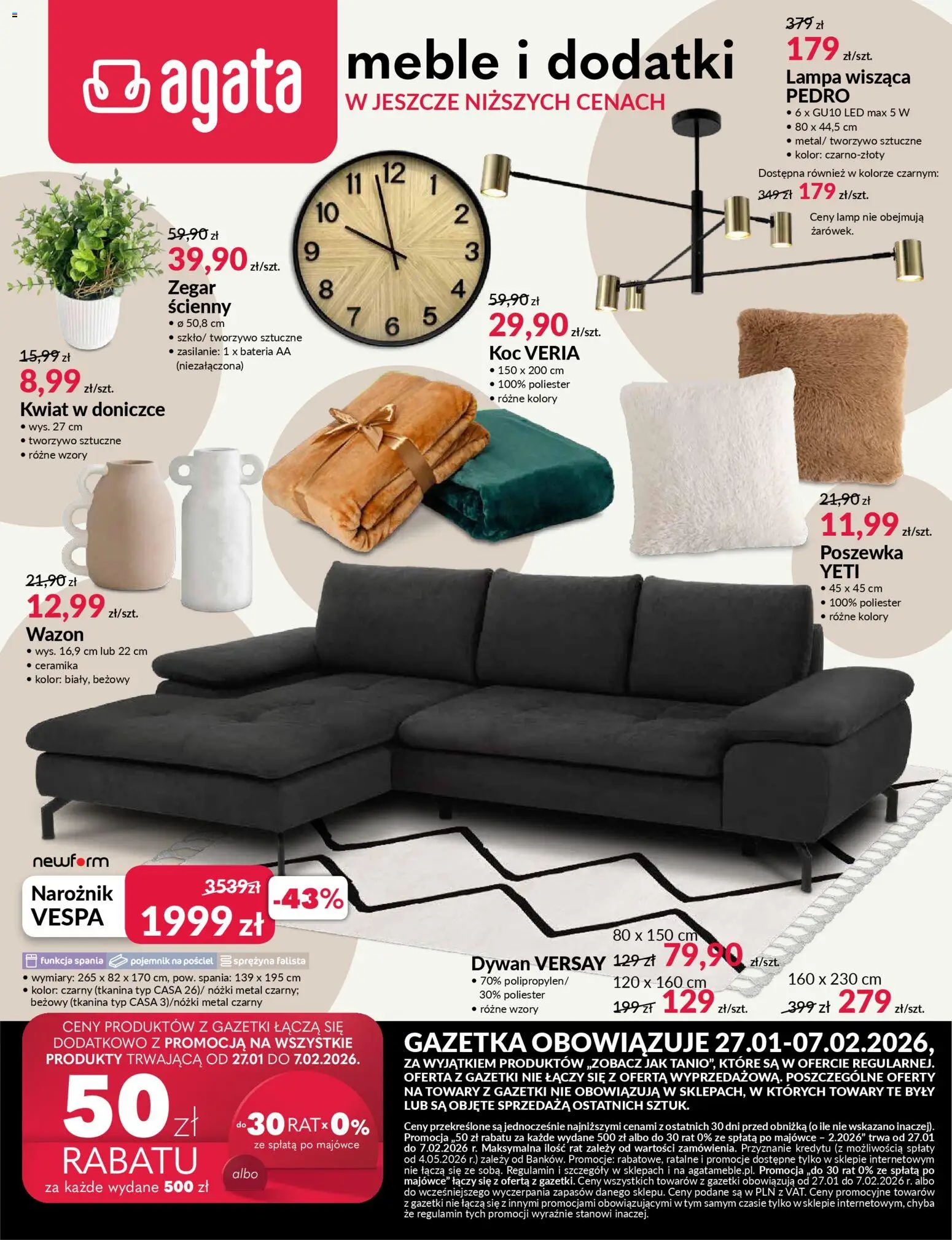 Pogląd gazetki "Gazetka" ze sklepu Salony Agata ważnej od 27.01.2026