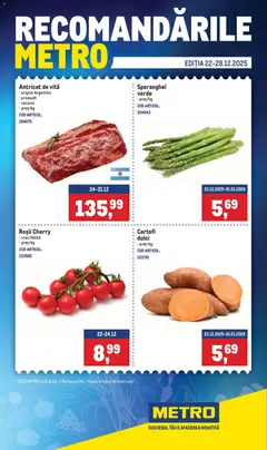 Previzualizarea de cataloage: Metro Catalog nou valabil de la 29.12.2025