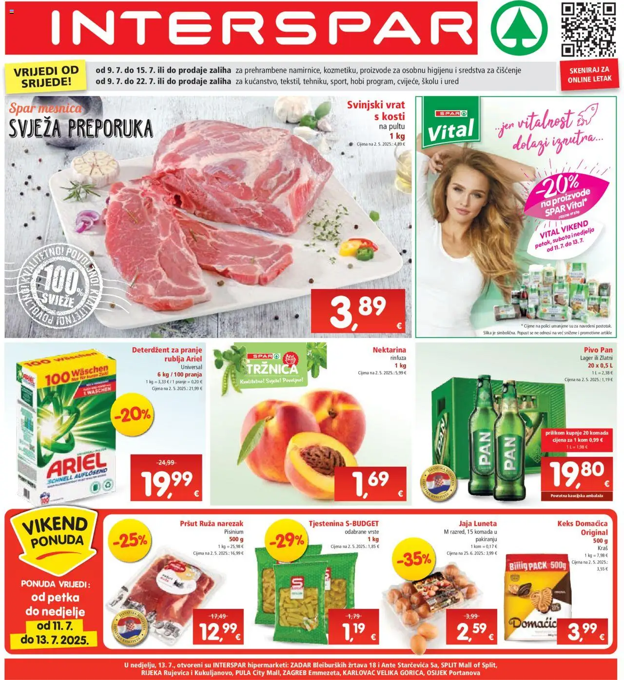 Interspar aktualni Katalog vrijedi od 09.07.2025 - tjedna akcija broj stranice 1
