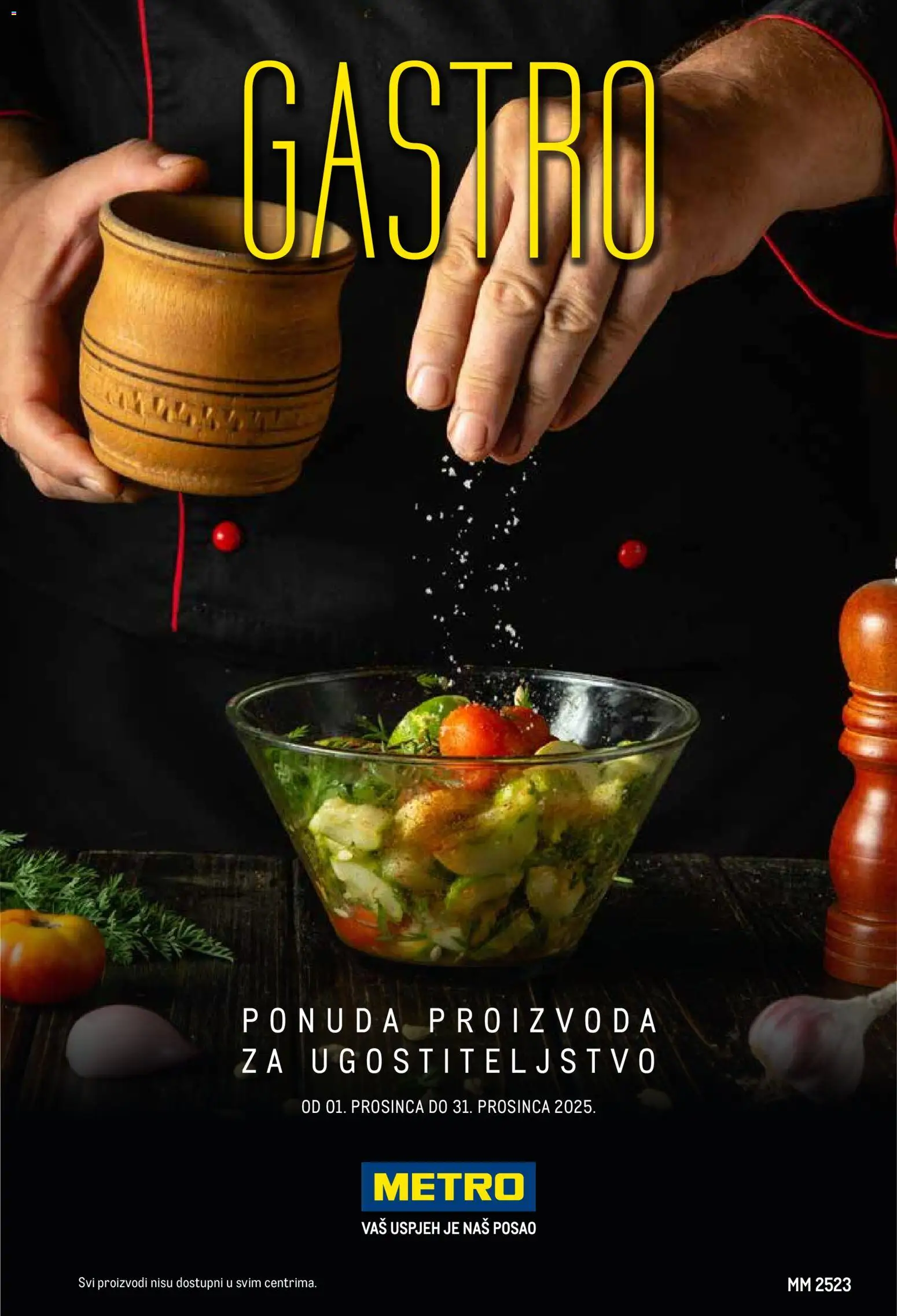 Pregled letka Gastro trgovine Metro vrijedi od 01.12.2025