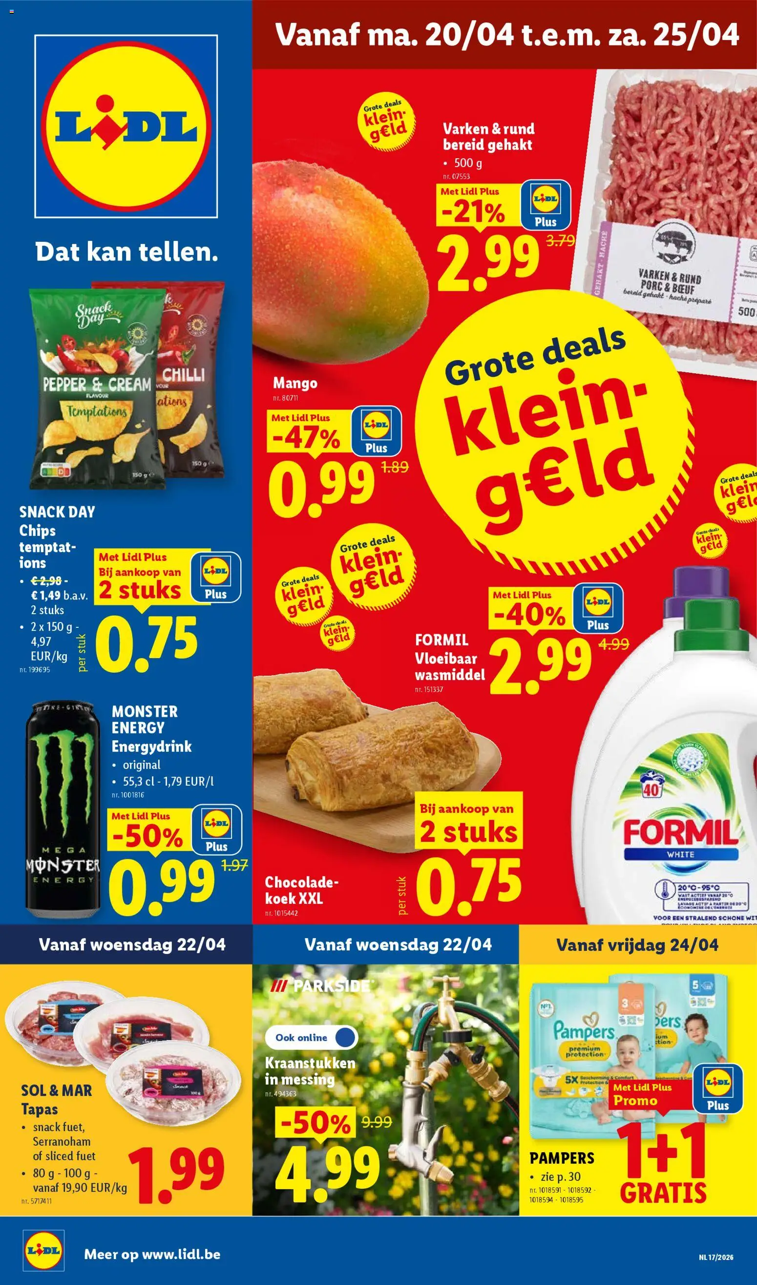 Voorbeeld van Lidl Folder week 17 van winkel Lidl geldig vanaf 20/04/2026