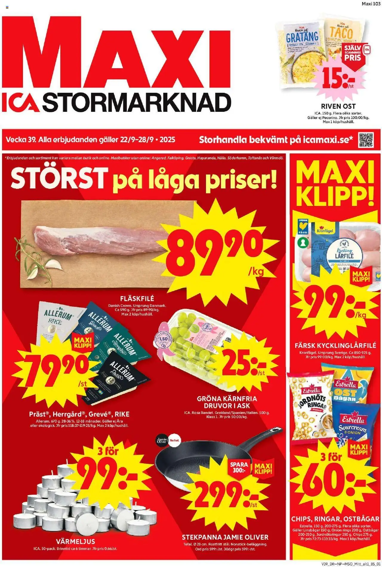 Enköping är giltig 22/09 2025 > Veckans Erbjudanden gäller från 22/09/2025 till 28/09/2025 sidnummer 1