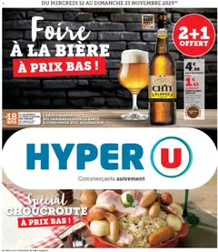 Prévisualisation de Foire à la bière à prix bas ! du magasin Hyper U formulaire valide 12/11/2025