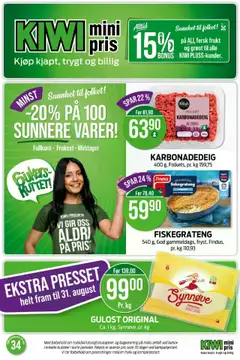 Forhåndsvis Kundeavis fra butikk Kiwi gyldig fra 18/08/2025