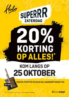 Voorbeeld van Folder van winkel Hubo geldig vanaf 20-10-2025