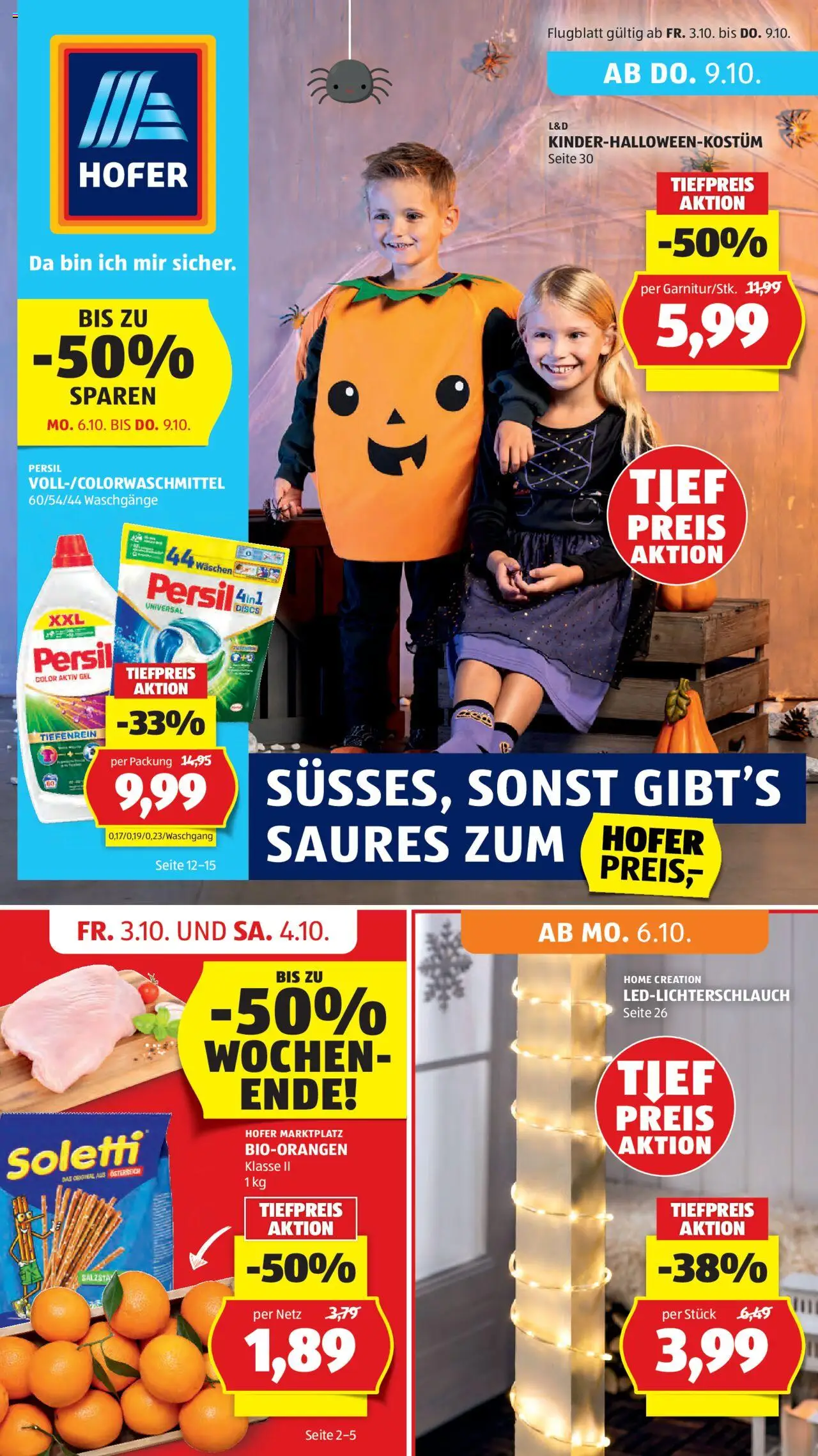  HOFER Flugblatt 03.10.2025 - Prospekt aktuell, Angebote - Seite 1