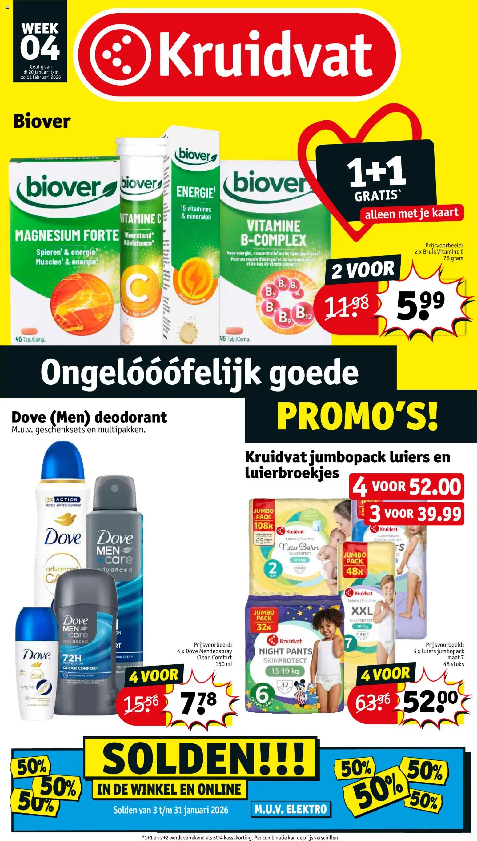 Voorbeeld van Folder week 4 van winkel Kruidvat geldig vanaf 19/01/2026