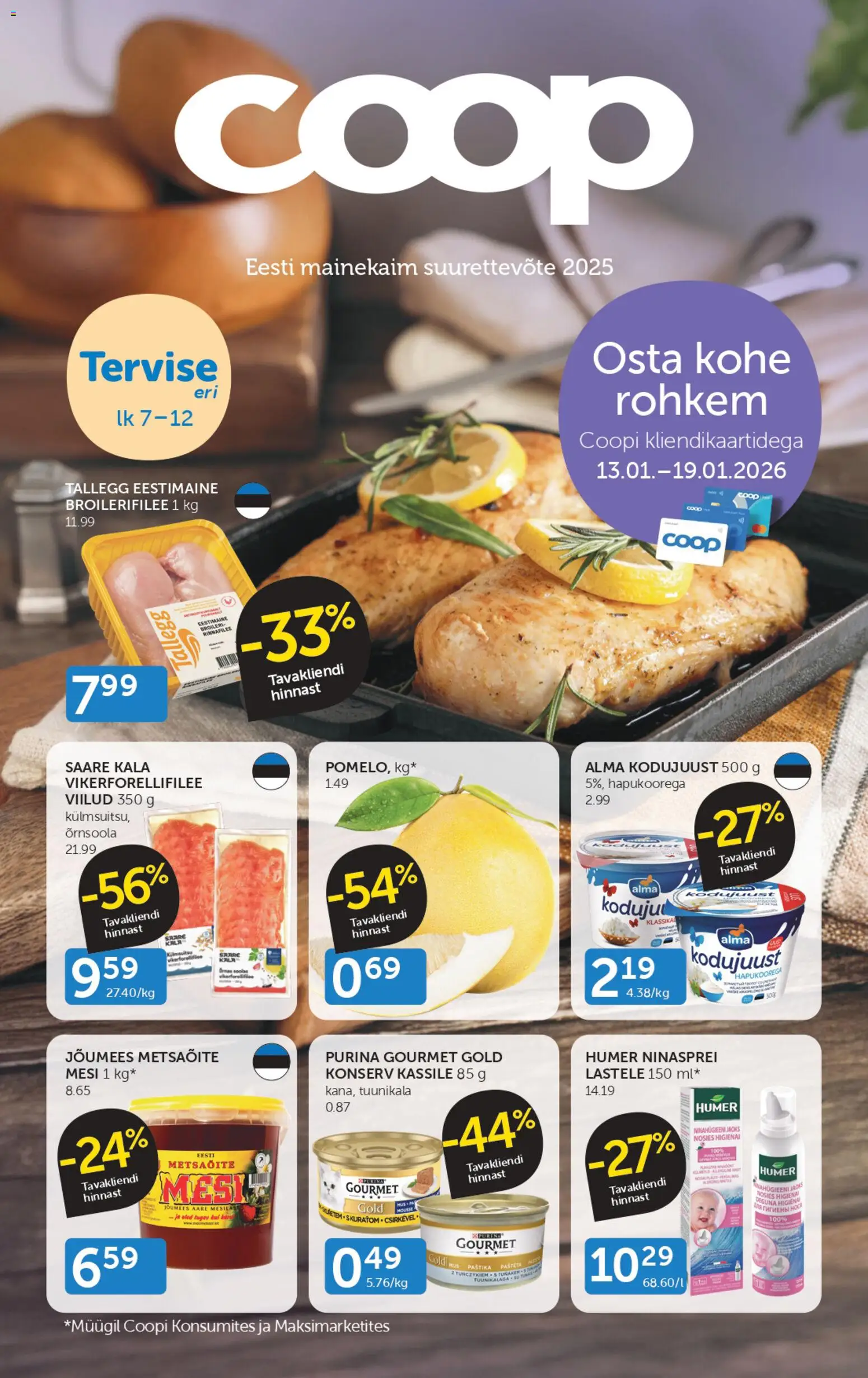 Coop kliendilehe eelvaade alates 2026.01.13