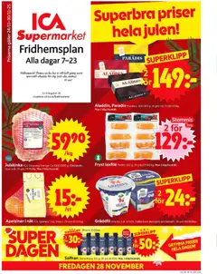 Förhandsgranska reklamblad Stockholm från butik ICA Supermarket gäller från 24/11/2025