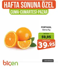 Biçen Market Hafta Sonuna Özel - Meyve İndirimi 28.11.2025 - Broşürünün önizlemesi