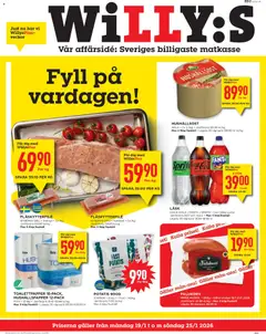 Förhandsgranska reklamblad Aktuella reklamblad Willys från butik Willys gäller från 19/01/2026