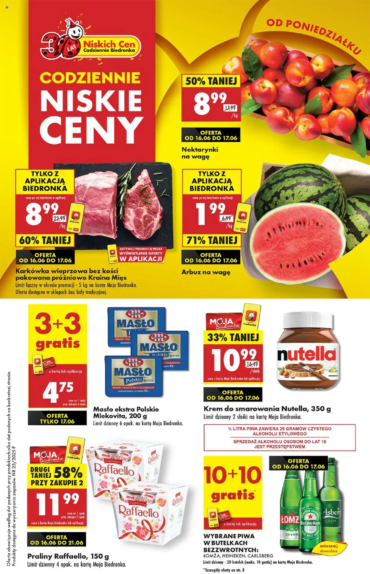 Biedronka gazetka promocyjna 16.06.2025 - "Nowa gazetka" - Numer strony 1