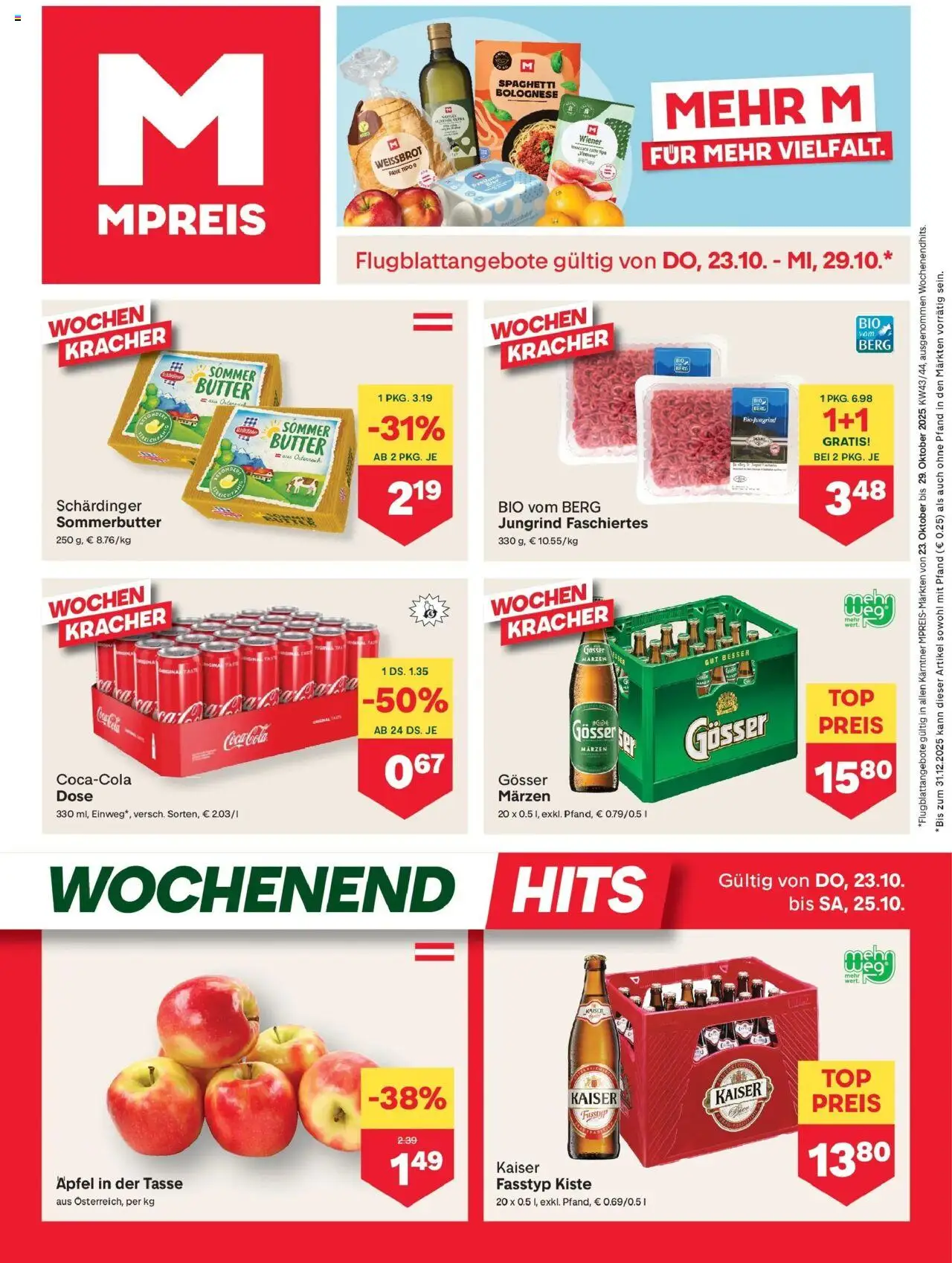 MPREIS Velden ab (22.10.2025 - 29.10.2025) - Seite 1
