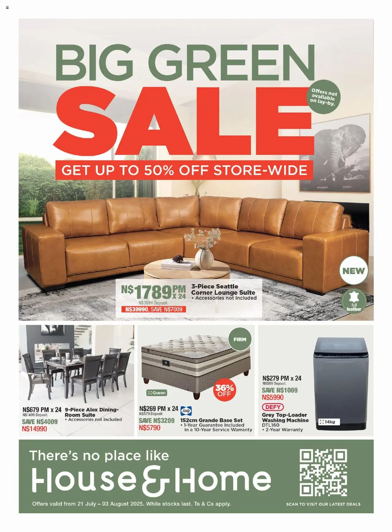 House and Home Namibia Catalogue from 21/07 - 03/08/2025 > Promotions