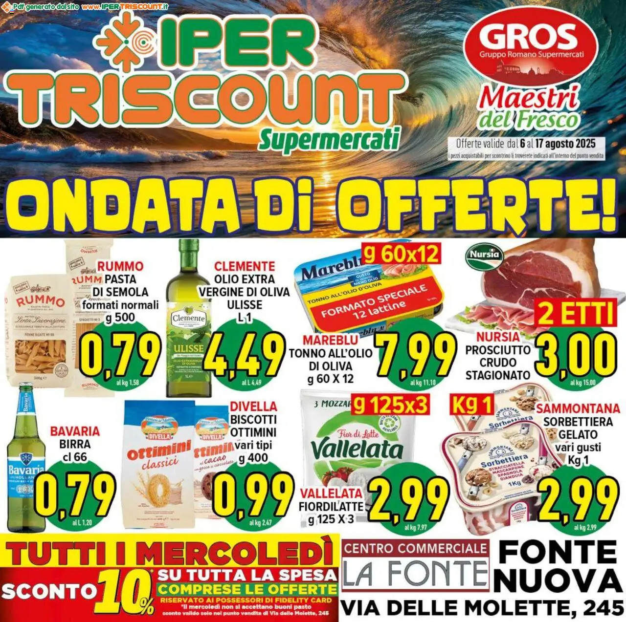 Volantino Ipertriscount valido da 06/08/2025 numero di pagina 1