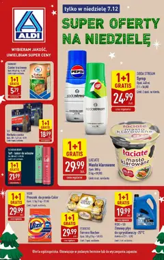 Pogląd gazetki "Super oferty na niedzielę w ALDI" ze sklepu Aldi ważnej od 06.12.2025