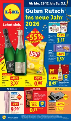 Vorschau von dem Prospekt des Geschäftes Lidl, gültig ab dem 29.12.2025