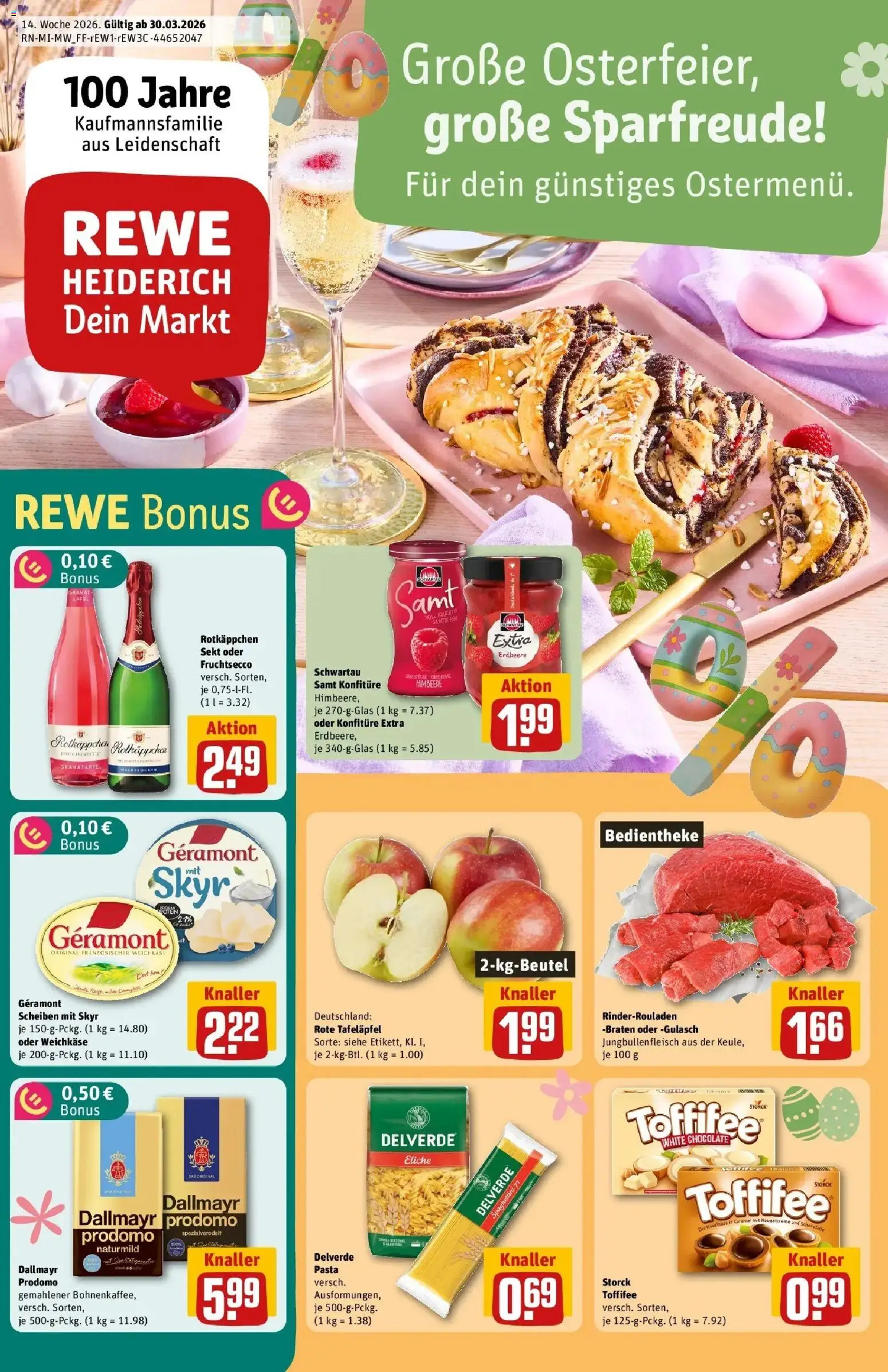 Vorschau von dem Prospekt des Geschäftes Rewe, gültig ab dem 30.03.2026