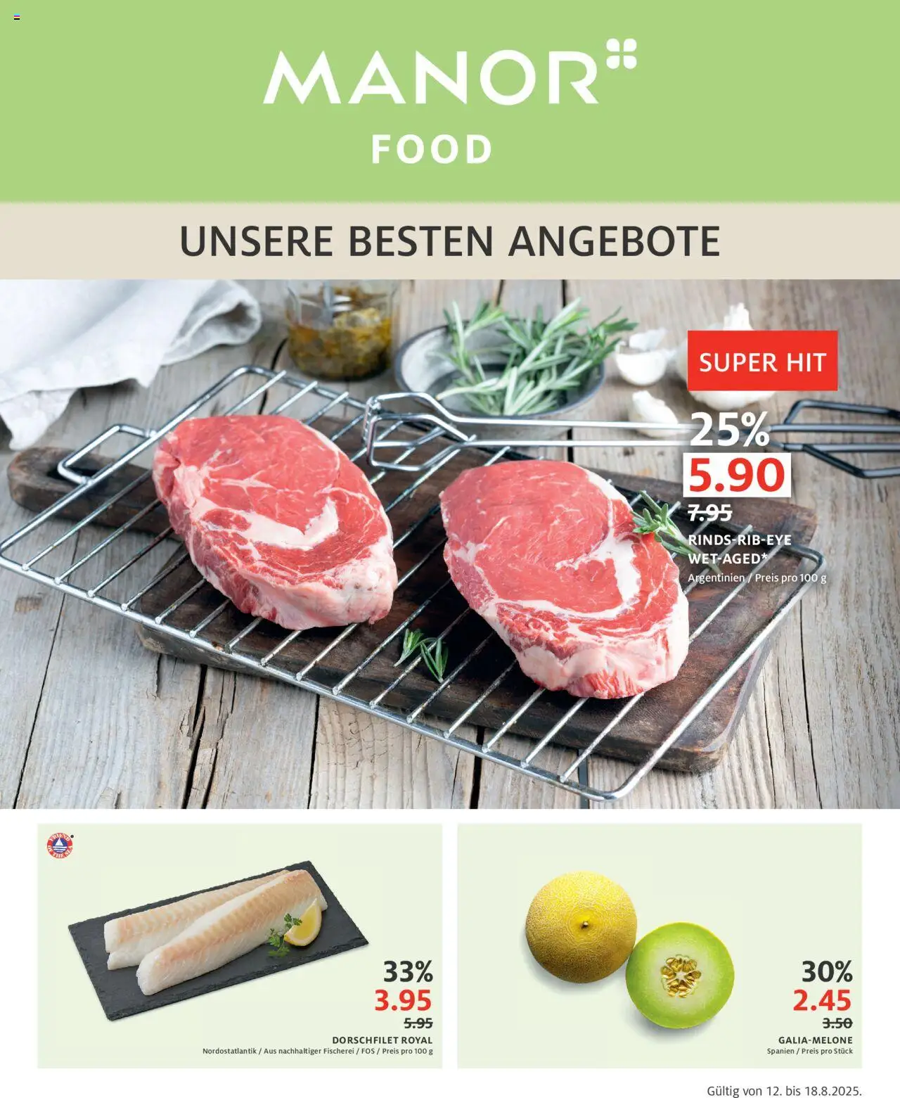 Manor Aktionen ab 12.08.2025 - Seitennummer 1