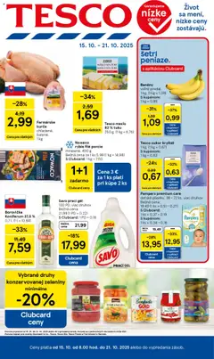 Náhľad Tesco letáku platného od 15.10.2025