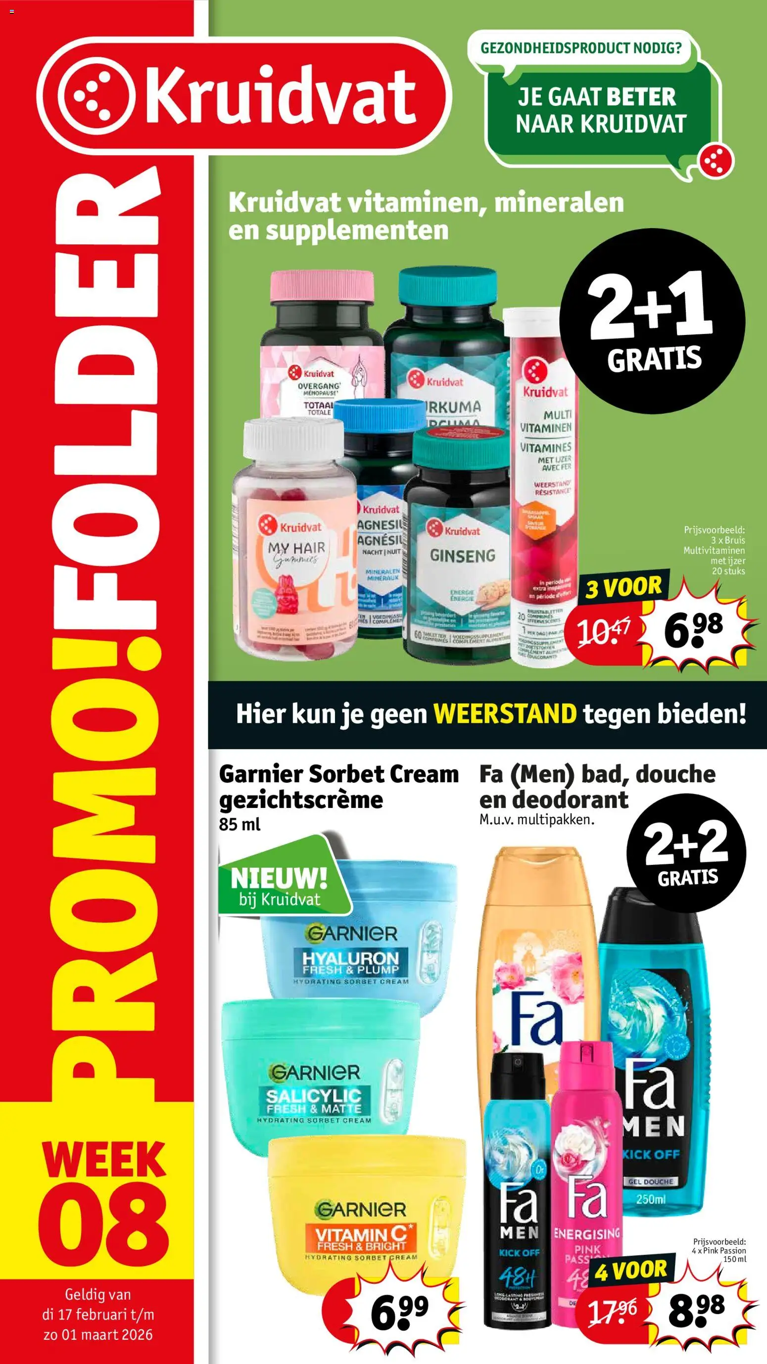 Voorbeeld van Folder week 8 van winkel Kruidvat geldig vanaf 17/02/2026