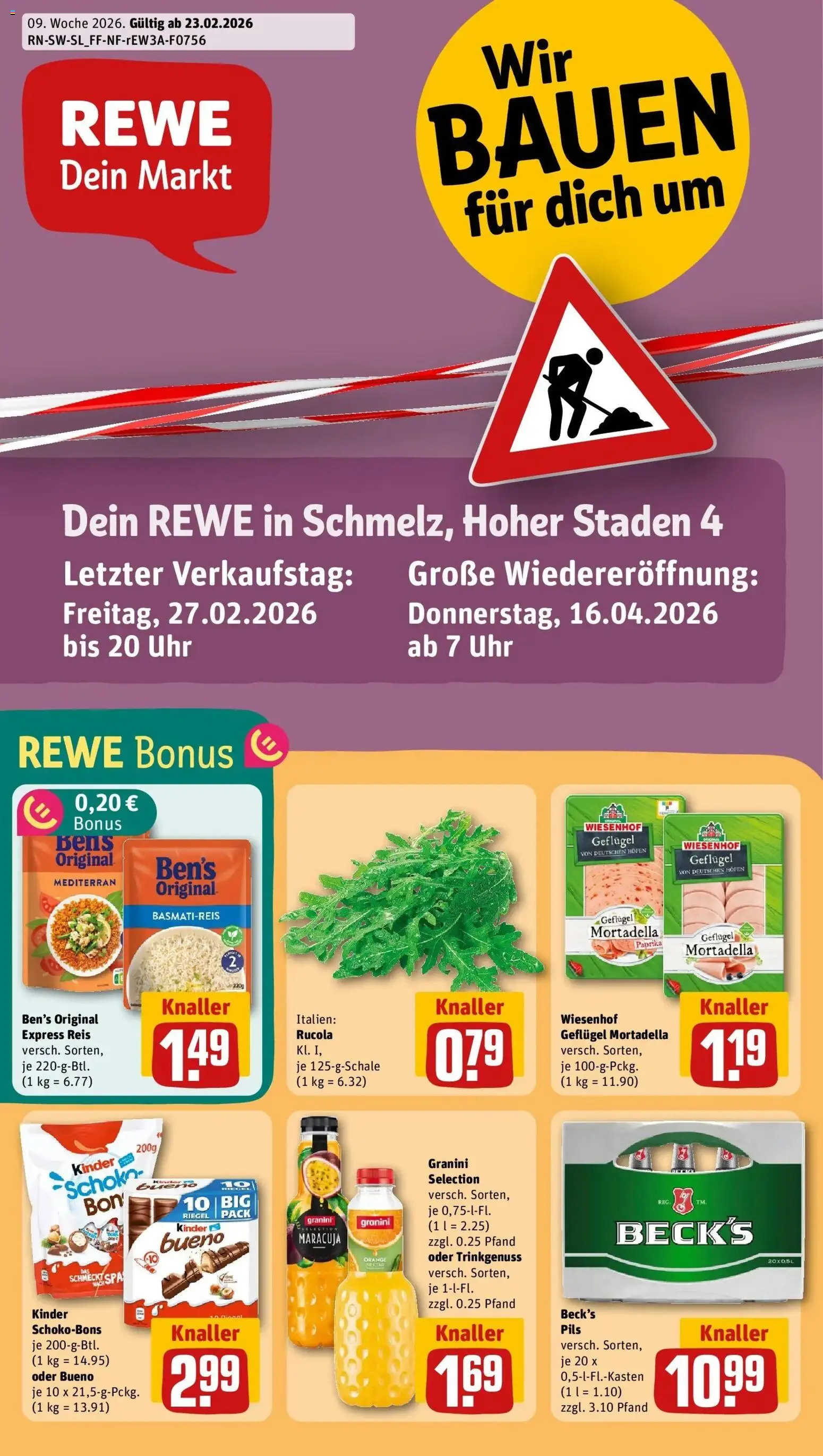 Vorschau von dem Prospekt des Geschäftes Rewe, gültig ab dem 22.02.2026