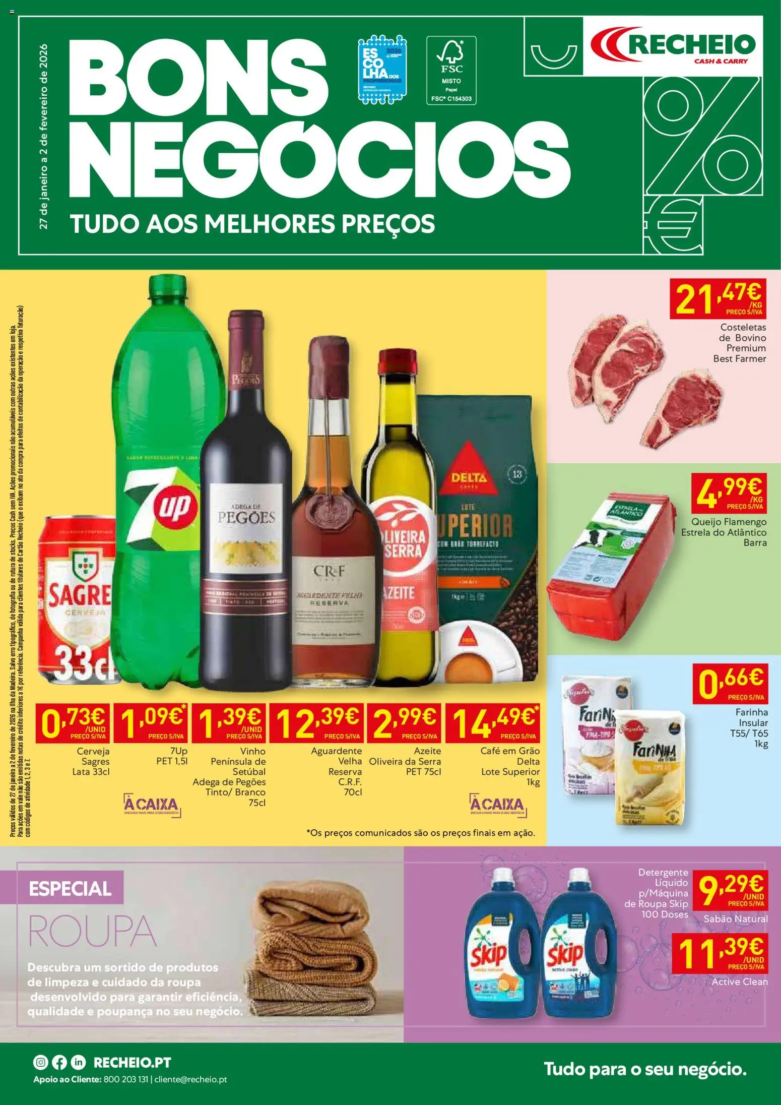 Pré-visualização do folheto da loja Recheio válida a partir de 27/01/2026