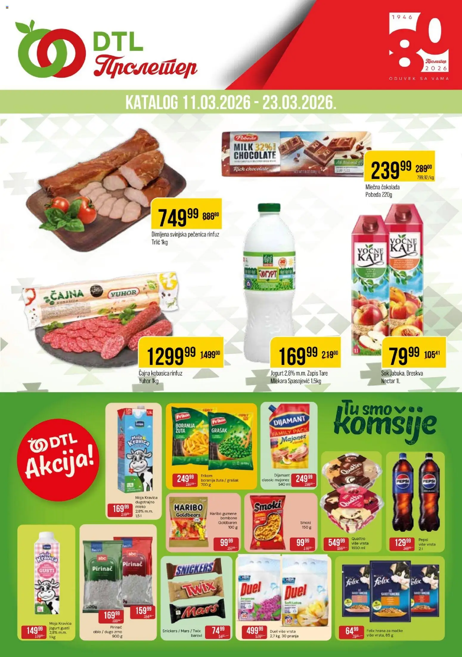 Pregled Metalac Proleter kataloga - važi od 11.03.2026