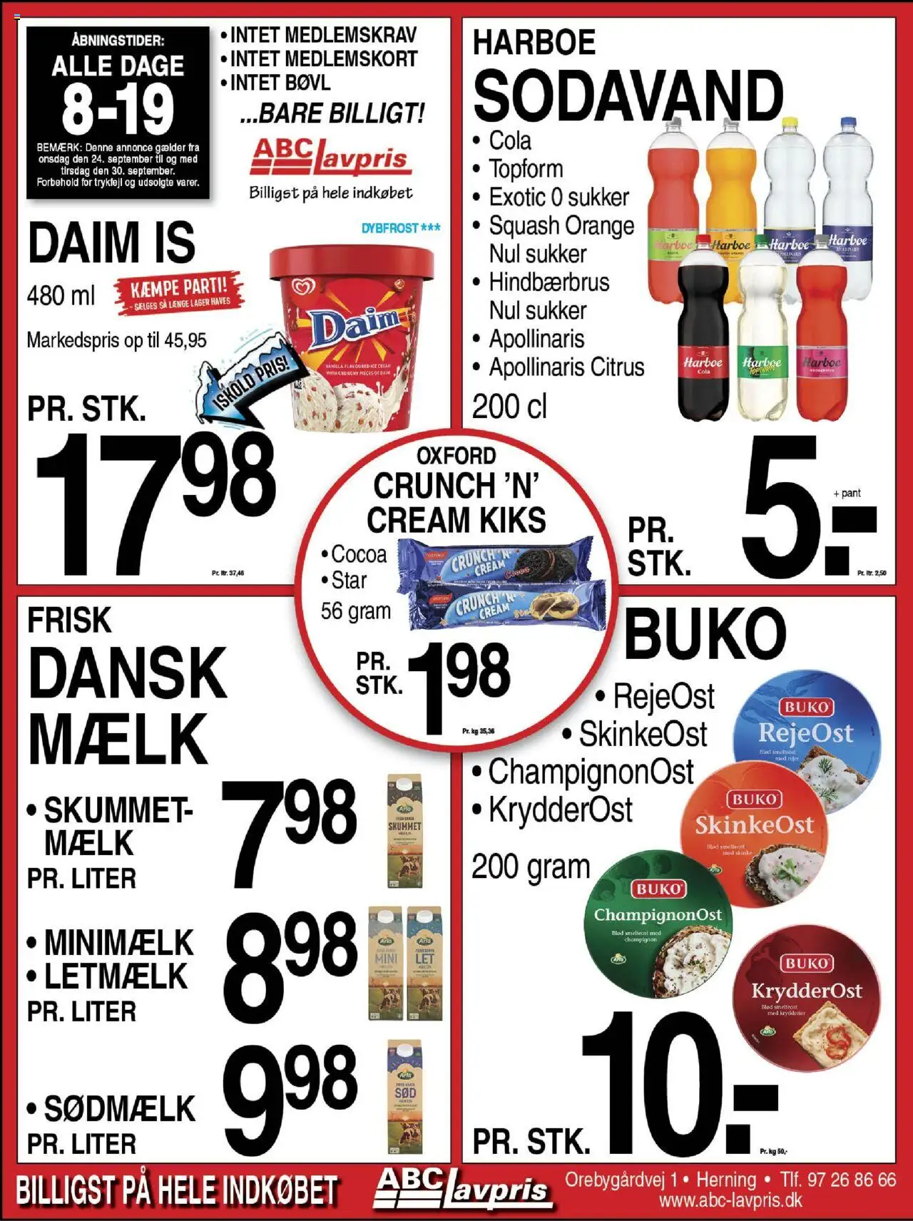Abc Lavpris tilbudsavis gyldig fra 24/09/2025 - side 1