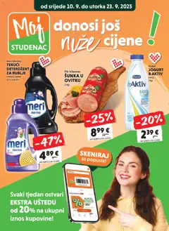 Pregled letka Moj Studenac trgovine Studenac vrijedi od 10.09.2025