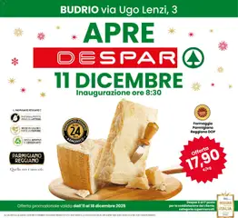 Anteprima dell'opuscolo Volantino Nuova Apertura Budrio dal negozio Despar valido da 11/12/2025
