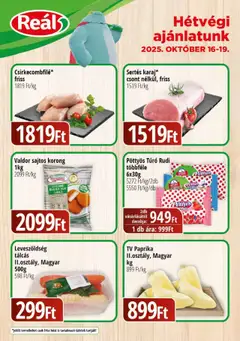 Reál - Bevásárló hétvége - Kisalföld megtekintése, amely érvényes 2025.10.16.-től