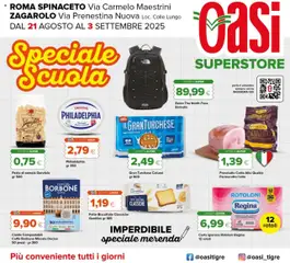 Anteprima dell'opuscolo Volantino Superstore dal negozio Oasi valido da 21/08/2025