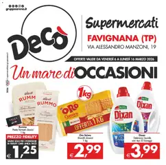 Anteprima dell'opuscolo Decò volantino Supermercati Favignana dal negozio Decò valido da 06/03/2026