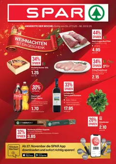 Vorschau des Merkblatts Black Friday vom Shop SPAR gültig von 27.11.2025 bis 03.12.2025