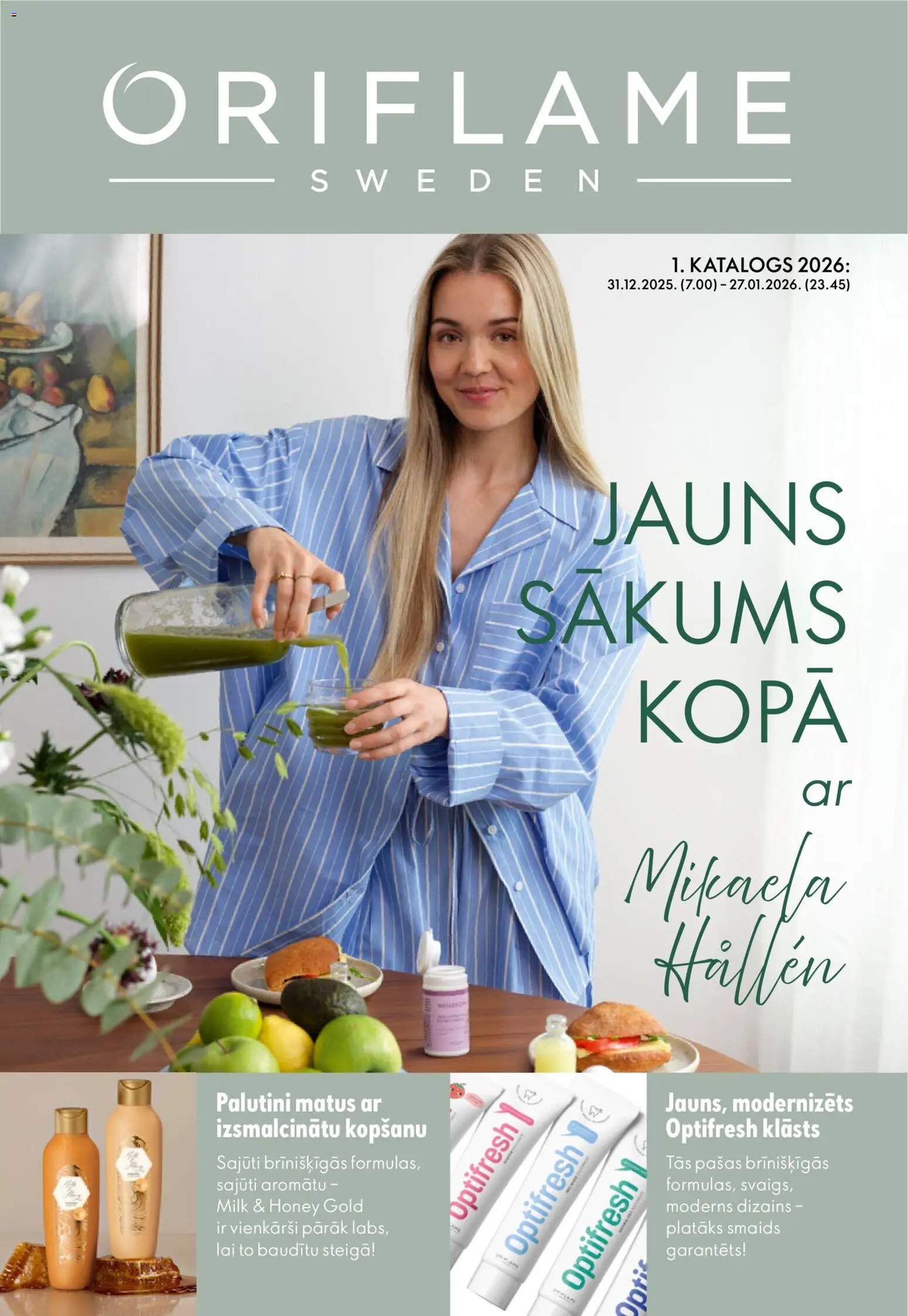 Skatīt Oriflame akciju bukletu, derīgs no 01.01.2026.