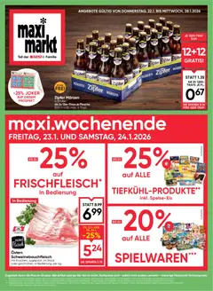 Vorschau der Angebote: Maximarkt Flugblatt gültig ab 22.01.2026