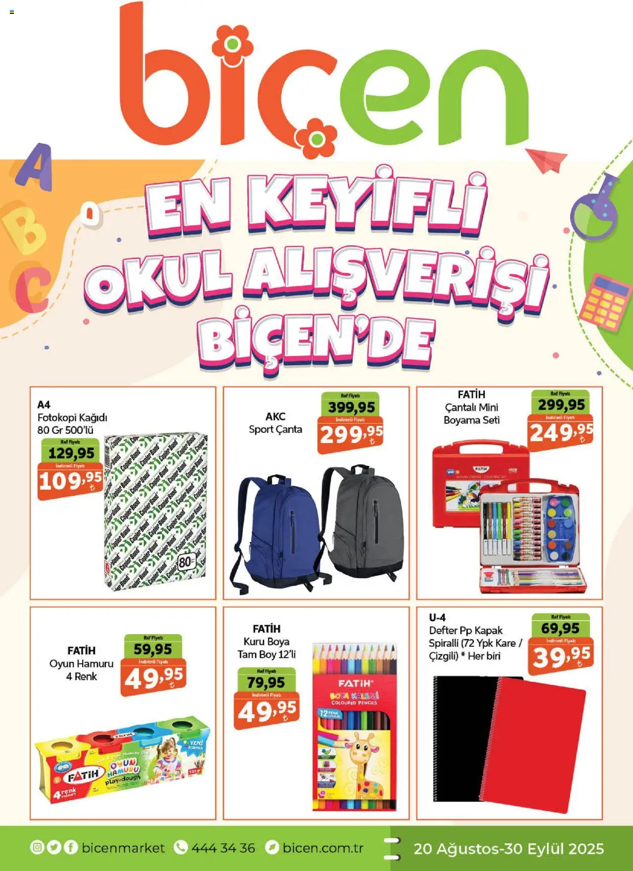 Biçen Market Katalog (20 Ağustos 2025 - 30 Eylül 2025) - Sayfa numarası 1