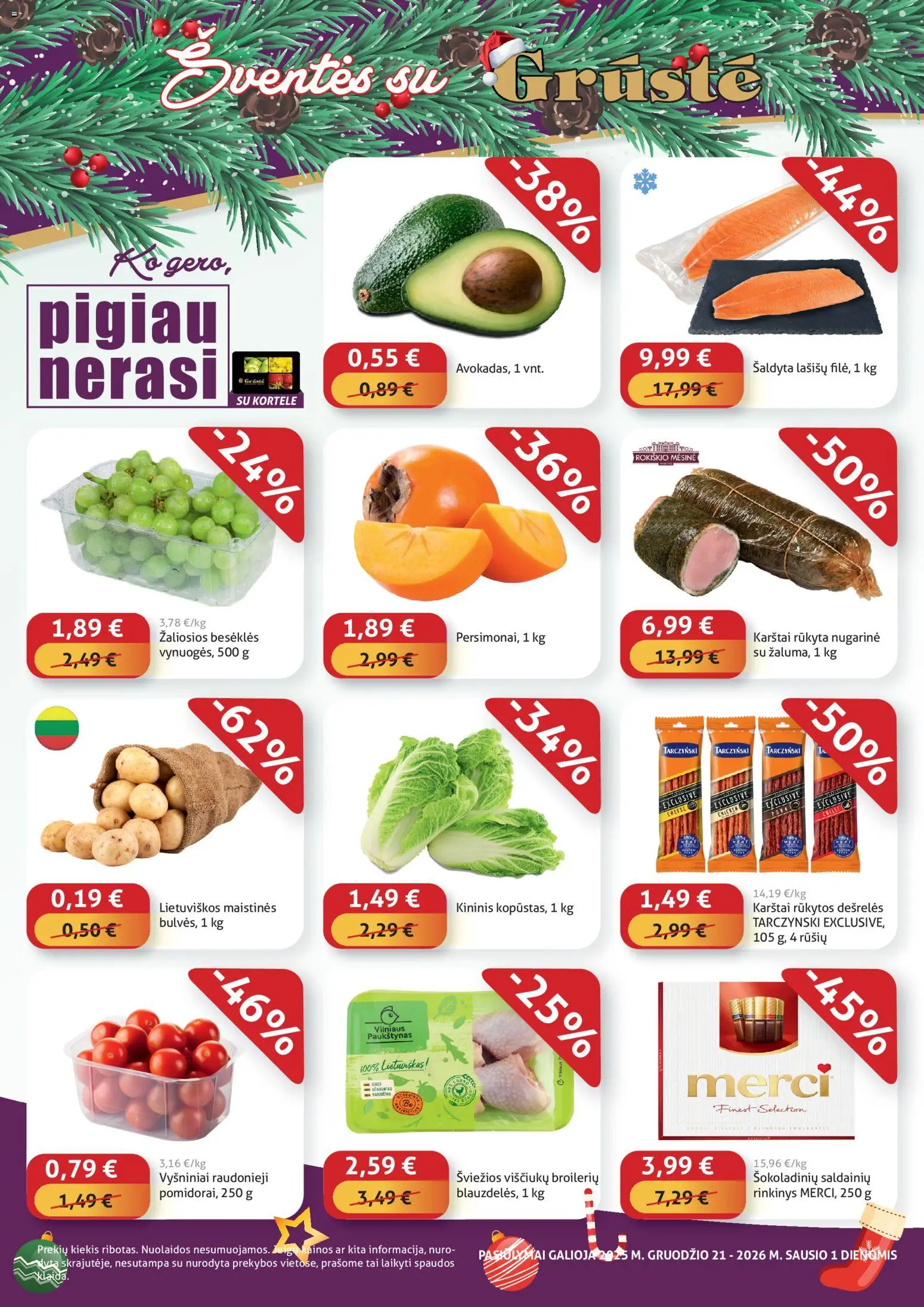 GRUSTE parduotuvės leidinio Leidinys - Pigiau nerasi galiojančio nuo 2025.12.21 peržiūra