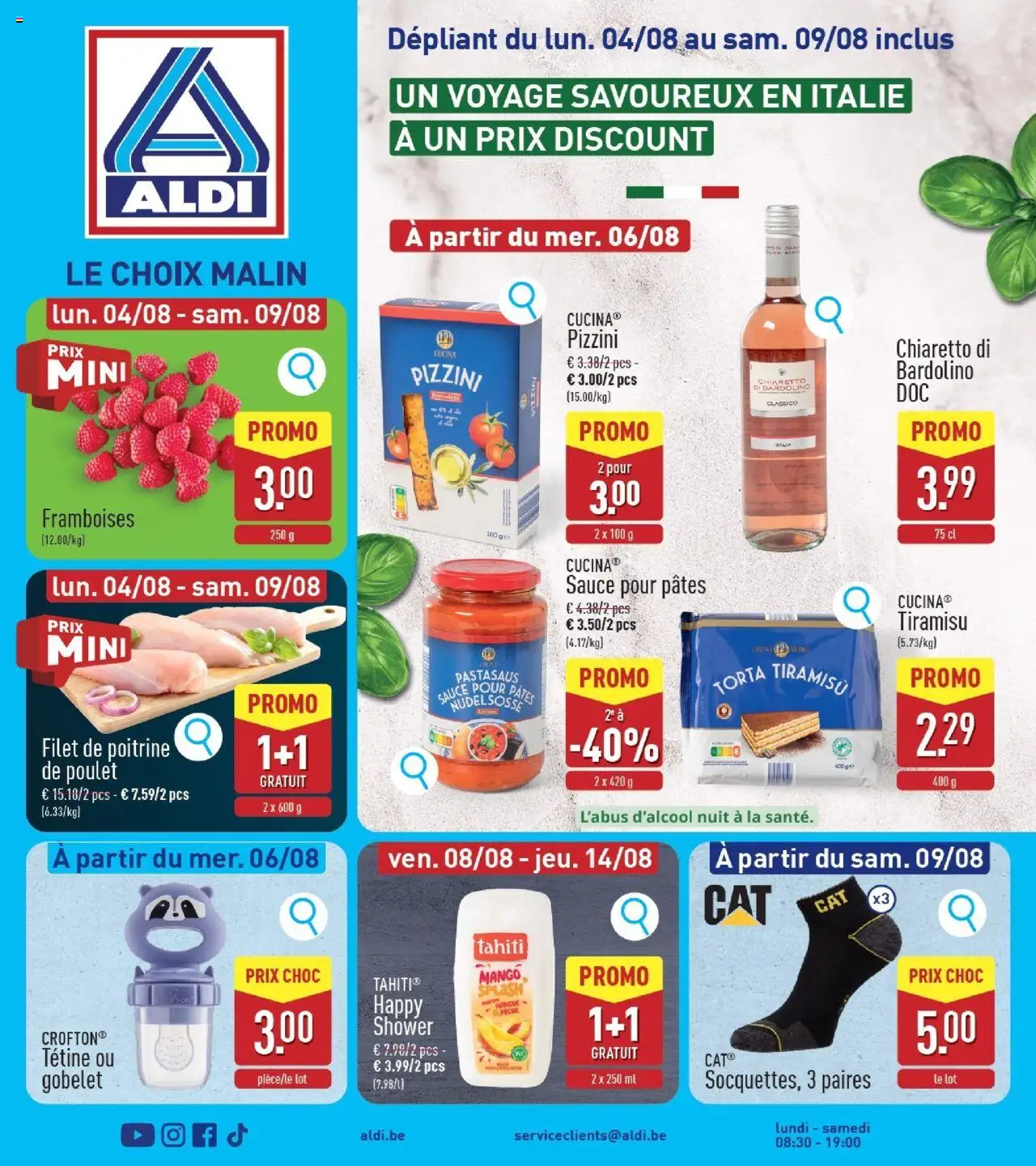 Aldi shop Folder de la semaine 32 geldig vanaf 04/08/2025 - Paginanummer 1