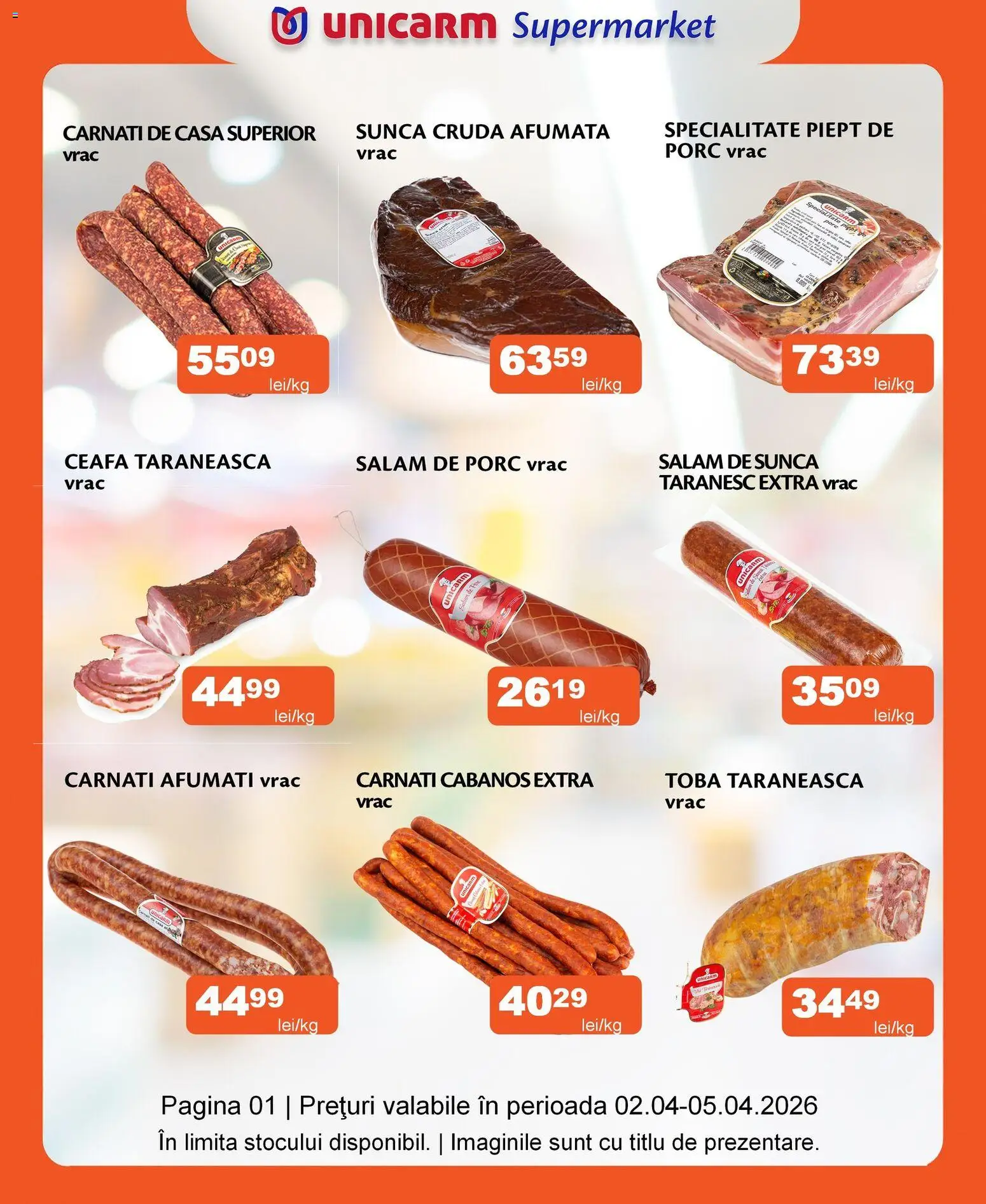 Previzualizarea de cataloage: Unicarm Unicarm Catalog Carne valabil de la 02.04.2026