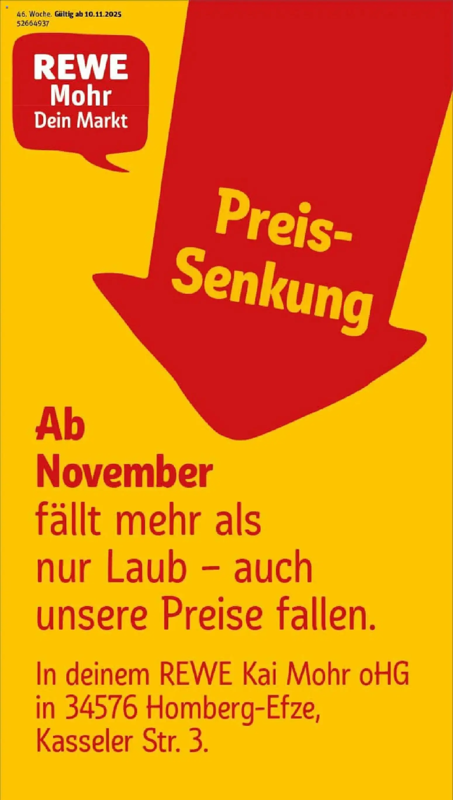 Vorschau von dem Prospekt des Geschäftes Rewe, gültig ab dem 10.11.2025