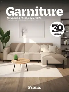 Pregled letka Garniture trgovine Prima vrijedi od 01.10.2025