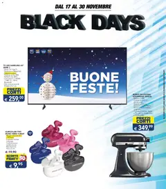 Anteprima dell'opuscolo Volantino Black Days Milano dal negozio Esselunga S valido da 17/11/2025