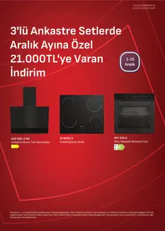 Arçelik Ankastre Kataloğu 01.12.2025 - Broşürünün önizlemesi